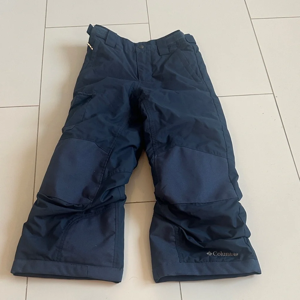 Columbia Bugaboo Kids' Dark Blue Snow Pants 6/7 omnishield omnitech insulated